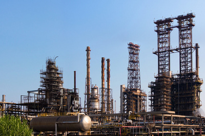 在石油工業(yè)中的工人